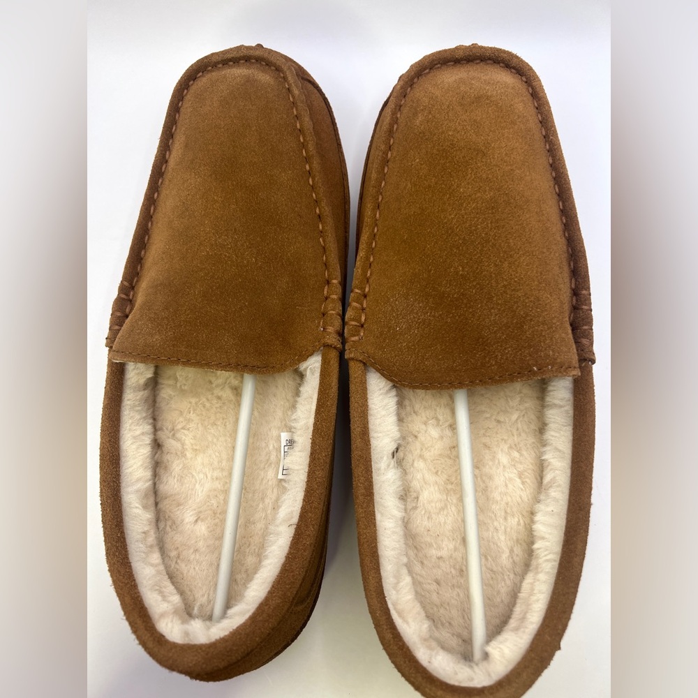 Dream Pairs Men’s AU-Loafer-01 Tan Moccasin Slippers – Warm, Soft
